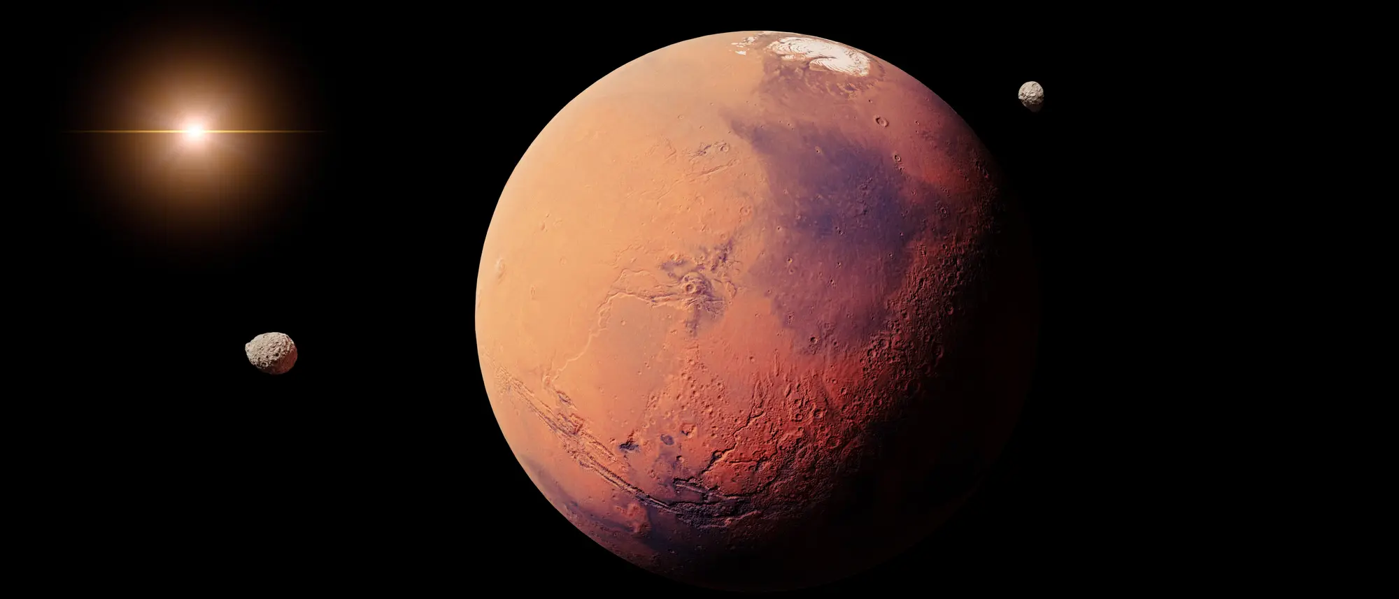 Mars und seine Monde